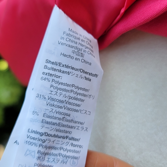 J Crew Sheath Dress Stretch Crepe Hot Pink - Picture 7 of 8